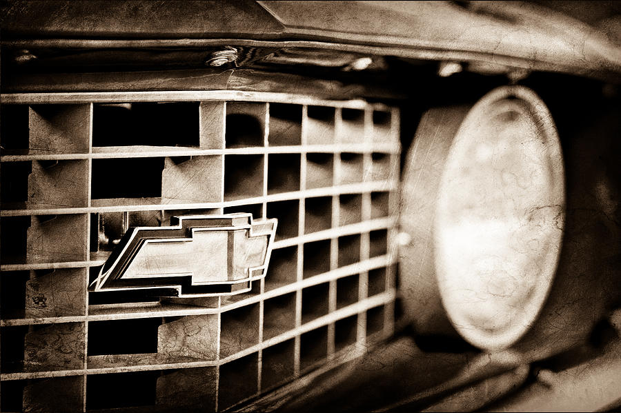 1969 Chevrolet Camaro COPO 9561 Grille Emblem Photograph by Jill Reger