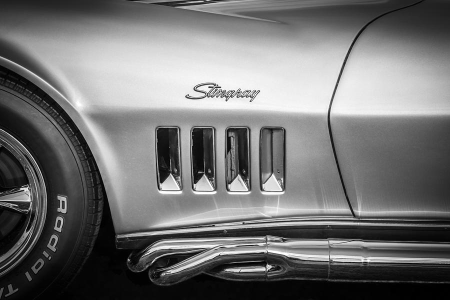 1969 Chevrolet Corvette 427 BW Photograph by Rich Franco