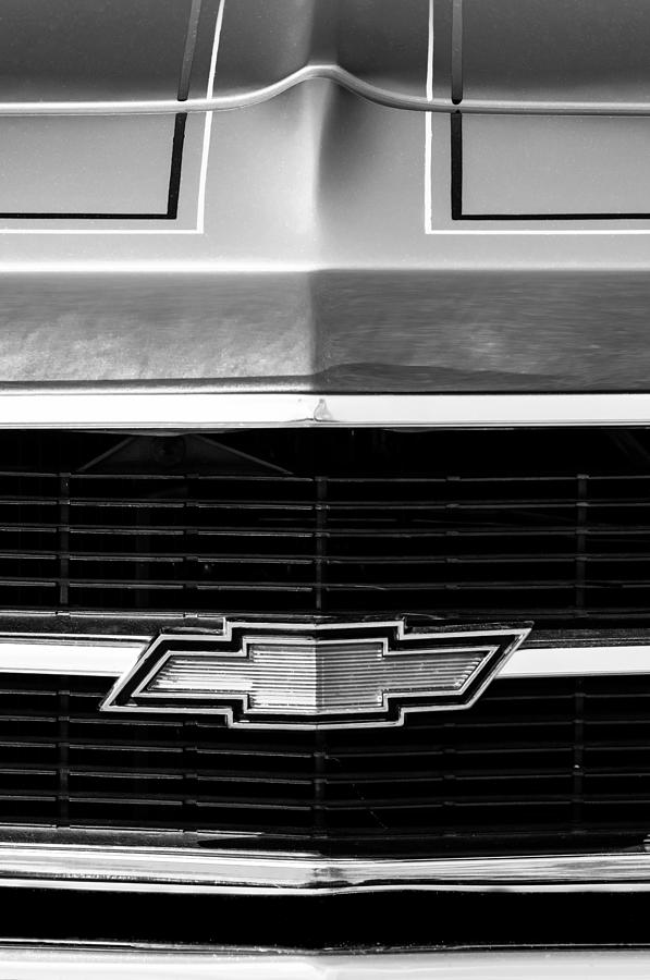 1969 Chevrolet Grille Emblem Photograph by Jill Reger