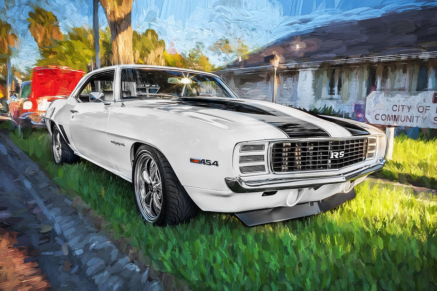 1969 Chevy Camaro RS Painted  Photograph by Rich Franco