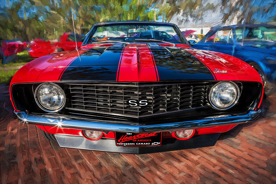 1969 Chevy Camaro SS Painted  Photograph by Rich Franco