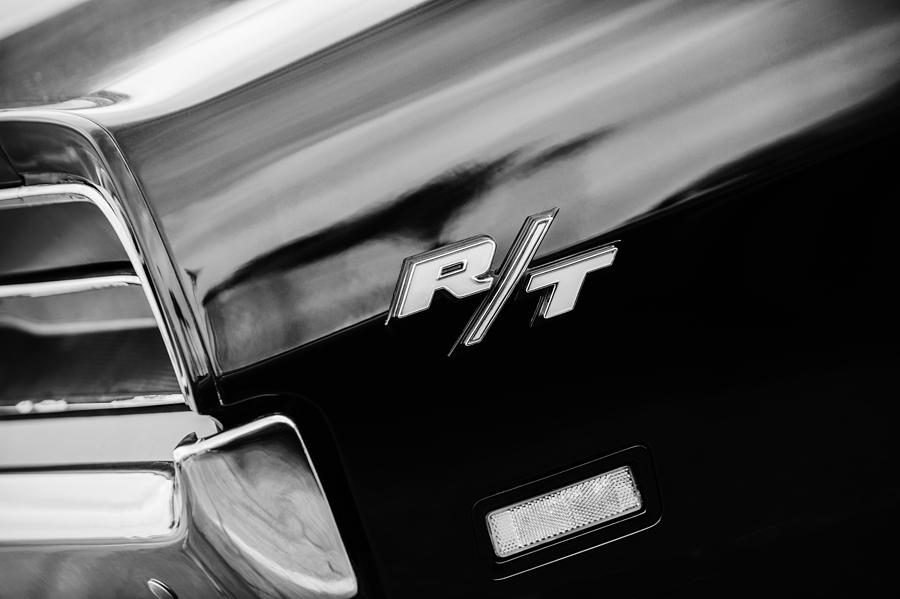 1969 Dodge Charger RT Rear Emblem Photograph by Jill Reger