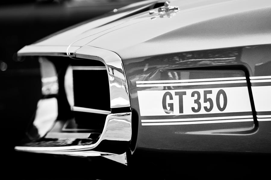 1969 Ford Mustang Shelby GT350 Grille Emblem Photograph by Jill Reger
