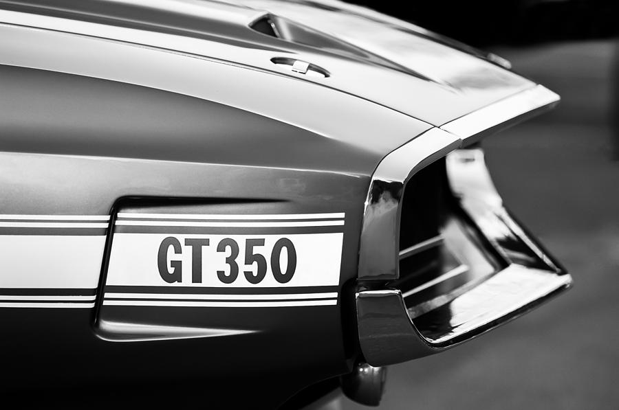 Car Photograph - 1969 Ford Shelby GT 350 Convertible Emblem by Jill Reger