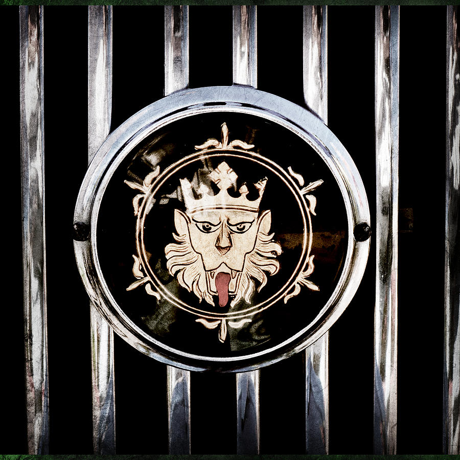 1969 Morgan Roadster Grille Emblem Photograph by Jill Reger