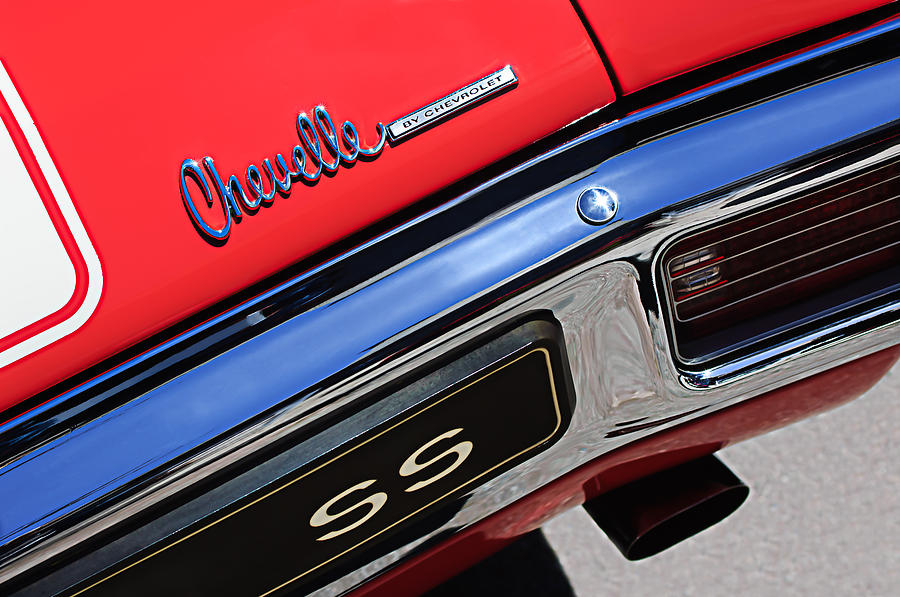 1970 Chevrolet Chevelle SS Taillight Emblem by Jill Reger.