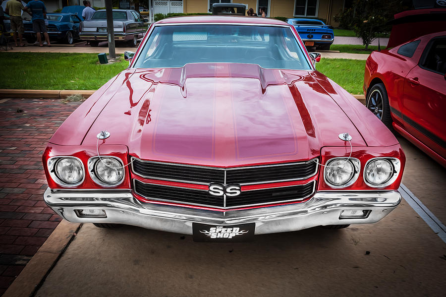 Vintage Photograph - 1970 Chevy Chevelle 454 SS Painted  by Rich Franco