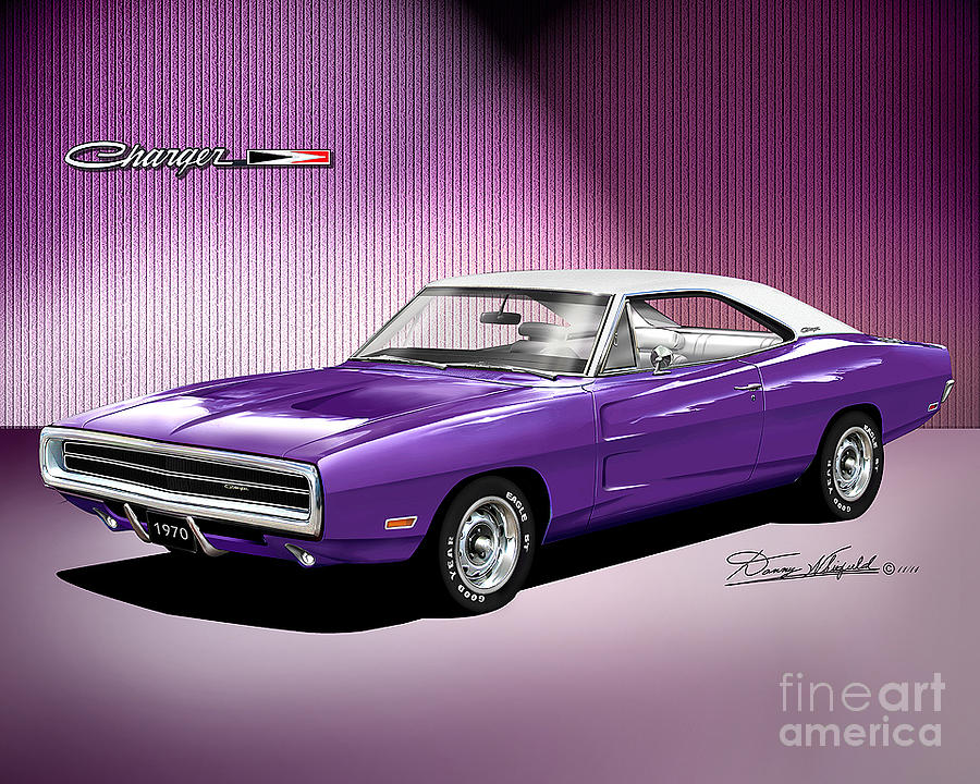 dodge charger 1970 drawing