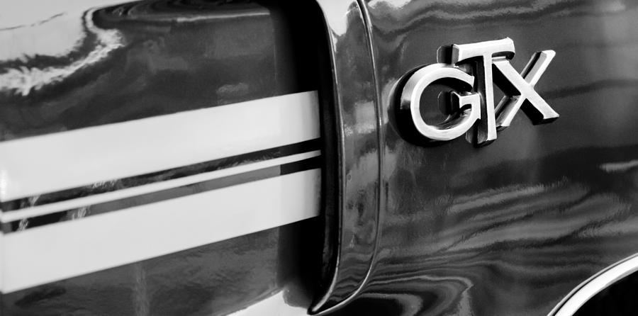 1970 Plymouth GTX Emblem Photograph by Jill Reger