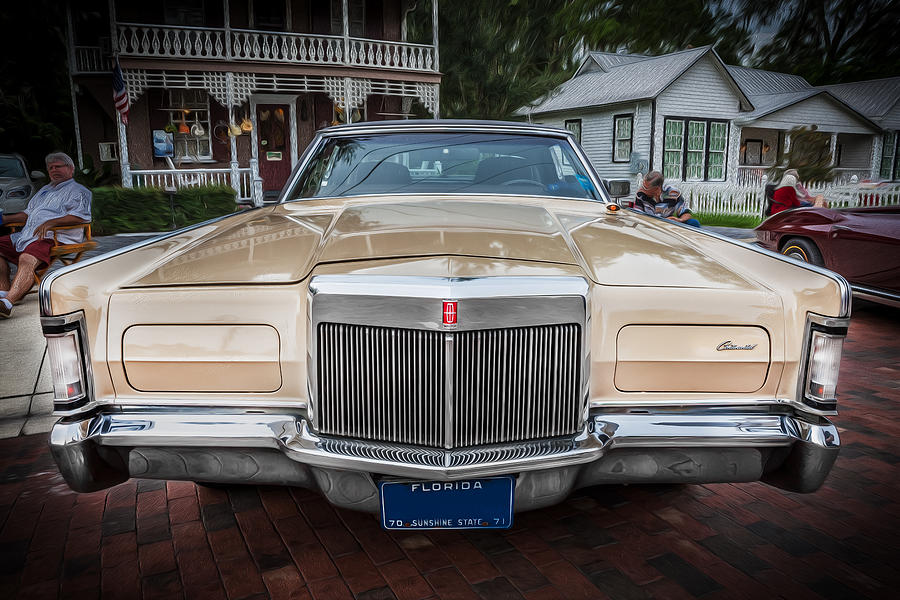 1971 Lincoln Continental Mark III Painted  Photograph by Rich Franco