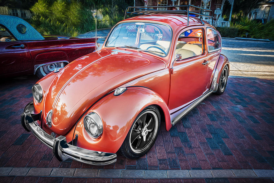 1971 Volkswagen Beetle Painted  Photograph by Rich Franco