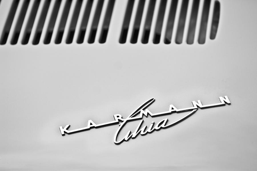 1973 Volkswagen Karmann Ghia Convertible Emblem Photograph by Jill Reger