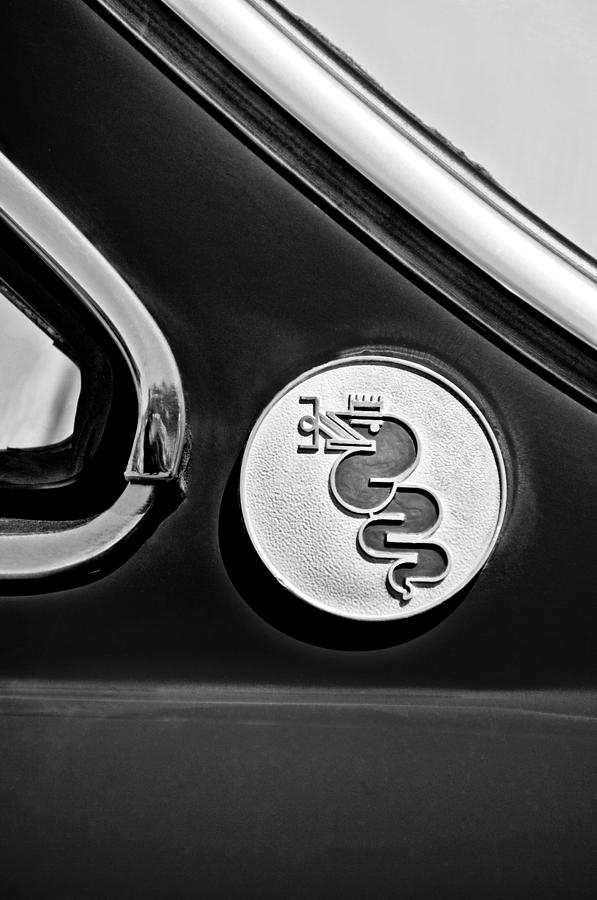 1974 Alfa Romeo GTV Emblem Photograph by Jill Reger