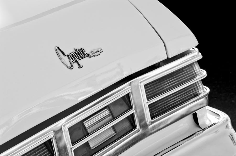 1975 Chevrolet Caprice Classic Convertible Taillights Emblem Photograph by Jill Reger