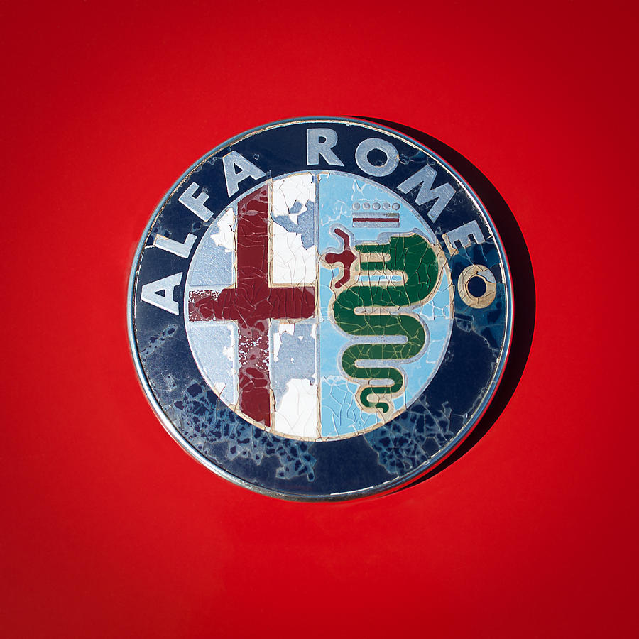 1986 Alfa Romeo Spider Quad Emblem #2 Photograph by Jill Reger