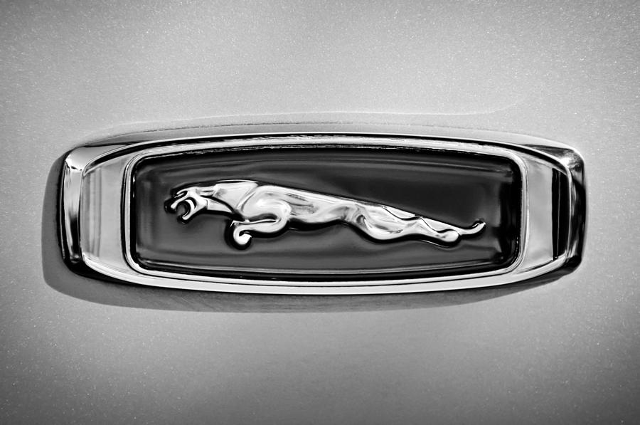 Car Photograph - 1995 Jaguar Emblem by Jill Reger