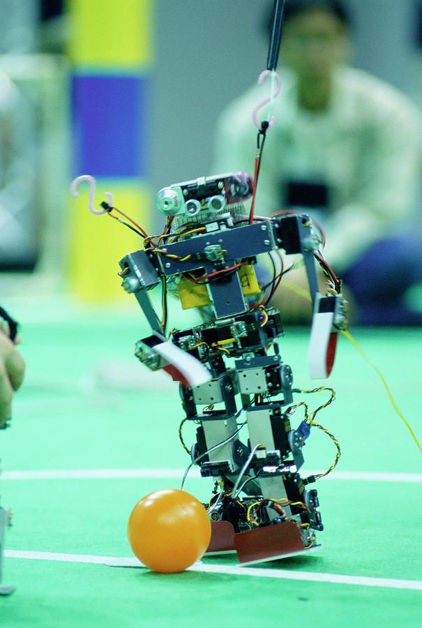 2003 Robocup Humanoid Robot #1 Photograph by Mauro Fermariello/science Photo Library