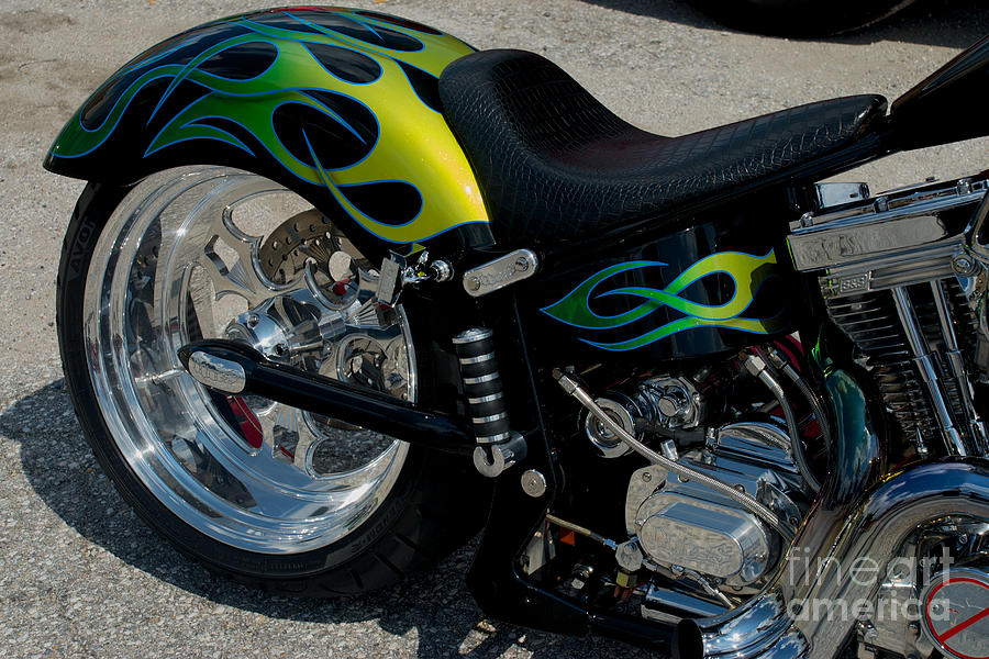 2004 Hell Bound Steel Motorcycle #1 Photograph by Mark Dodd