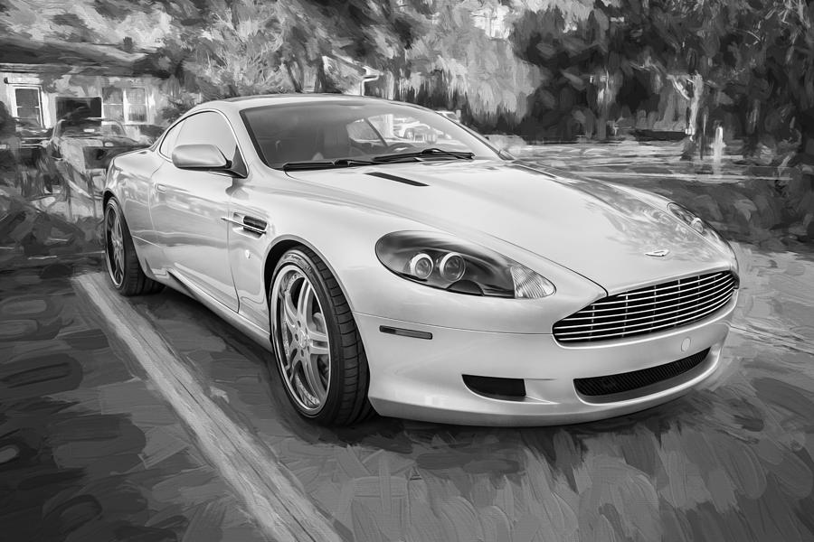 2007 Aston Martin DB9 Coupe Painted BW  #1 Photograph by Rich Franco