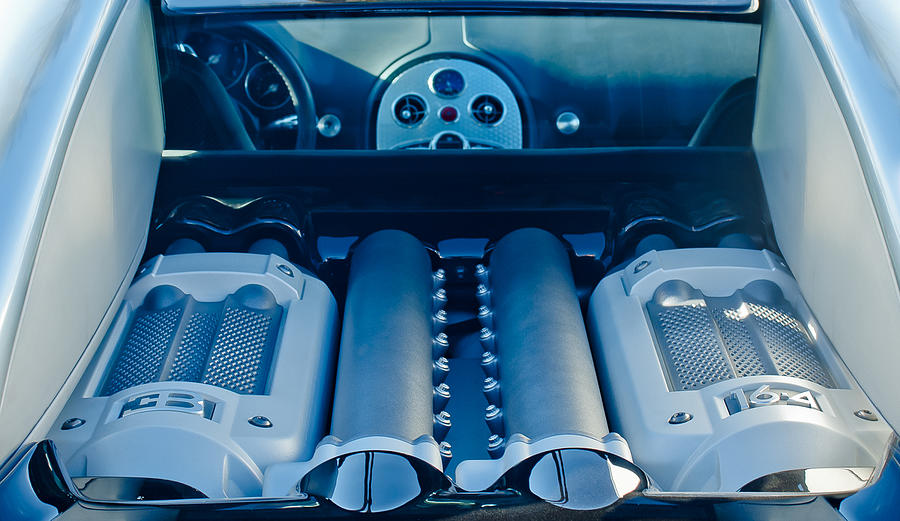 2008 Bugatti Veyron Engine #1 Photograph by Jill Reger