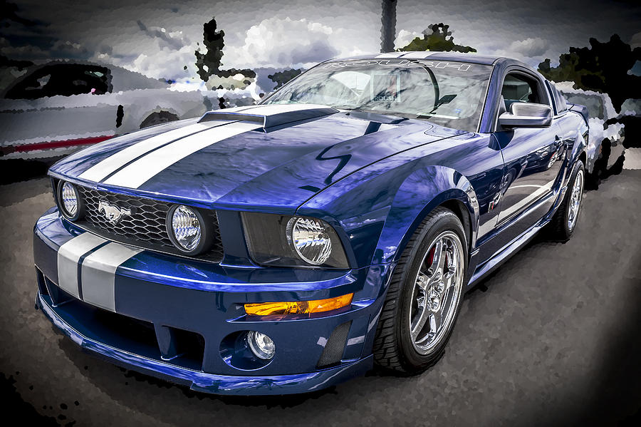 2008 Ford Shelby Mustang with the Roush Stage 2 Package Photograph by Rich Franco