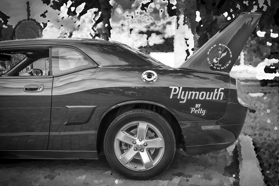 2010 Plymouth SuperBird BW  #1 Photograph by Rich Franco