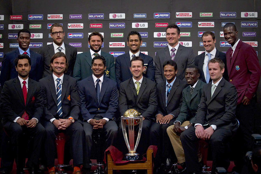 2011 ICC World Cup - Captains Press Conference #1 Photograph by Daniel Berehulak