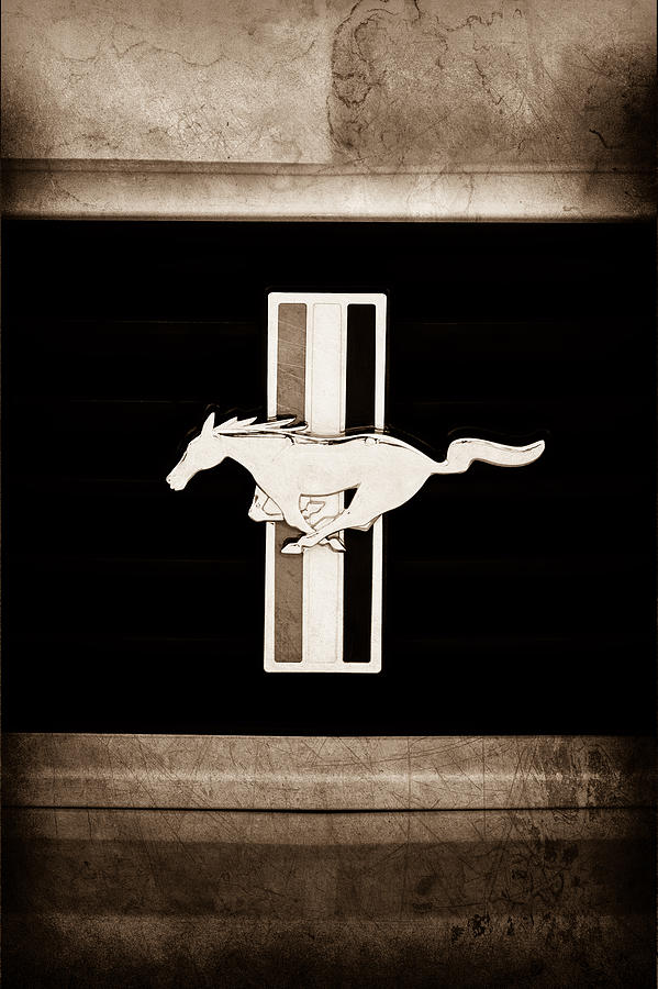 2012 Ford Mustang Boss 302 Emblem #1 Photograph by Jill Reger