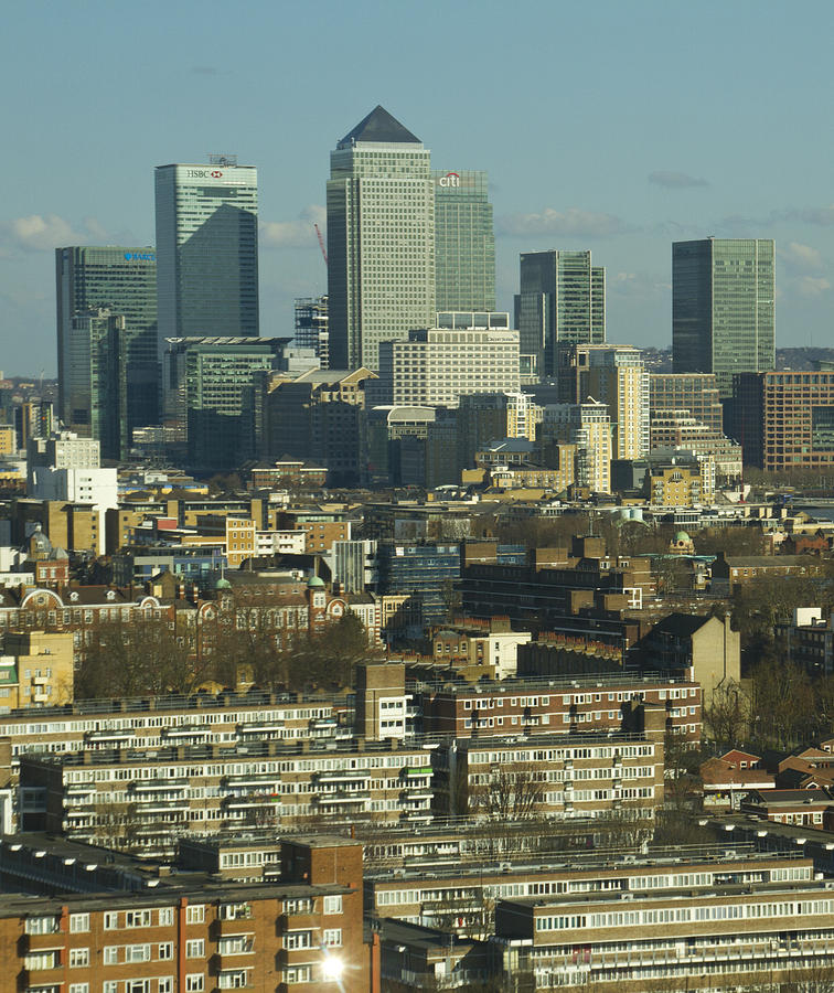 2013 Docklands London Skyline Photograph