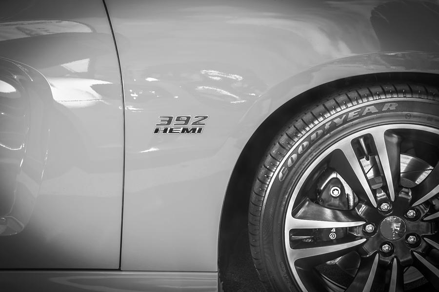 2013 Dodge Charger SRT 8 BW #1 Photograph by Rich Franco