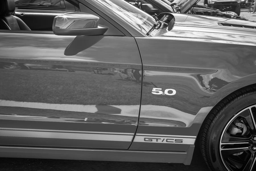 2013 Ford Mustang GT CS Painted BW #1 Photograph by Rich Franco
