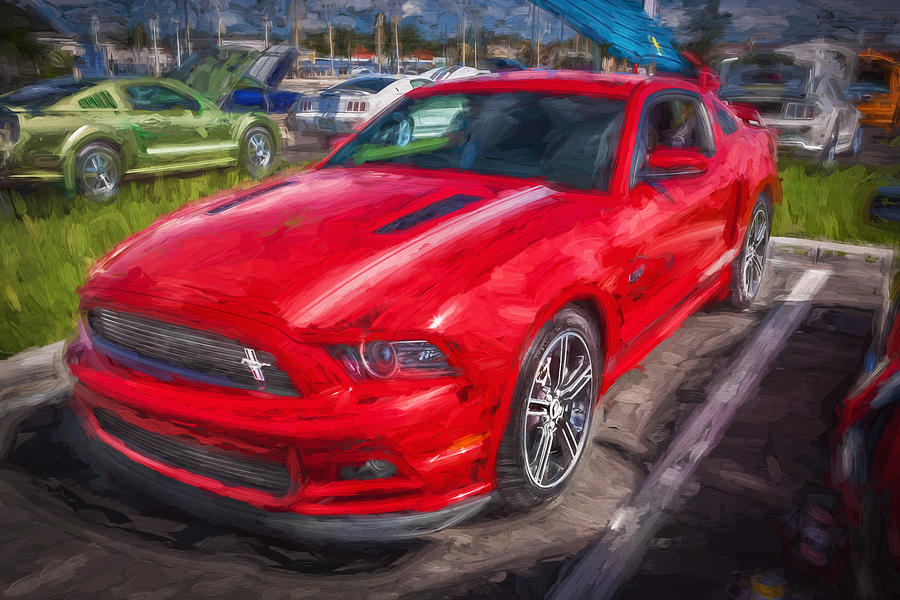 2013 Ford Mustang GT CS Painted  #1 Photograph by Rich Franco