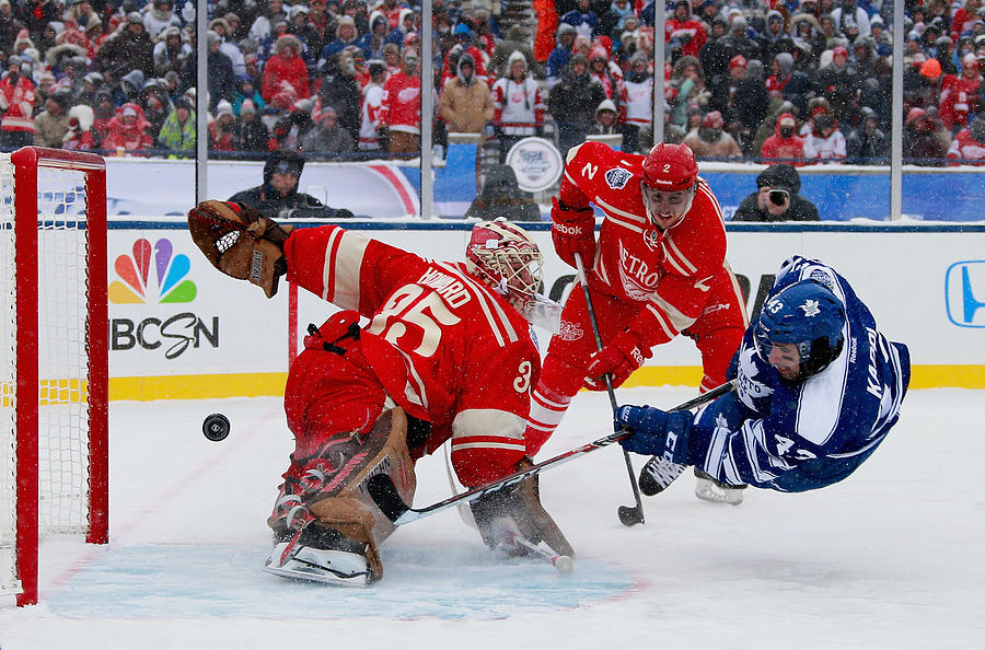 2014 Bridgestone NHL Winter Classic - Toronto Maple Leafs v Detroit Red Wings #1 Photograph by Dave Sandford