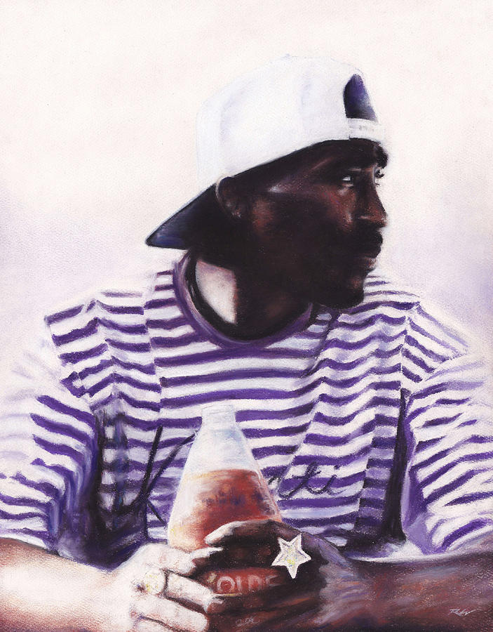 Tupac Shakur Pastel - 2Pac - 40 #1 by Raymond Lee Junior Warfield