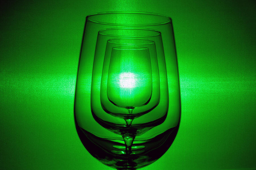 Wine Photograph - 4 Wine Glasses by Scott Angus