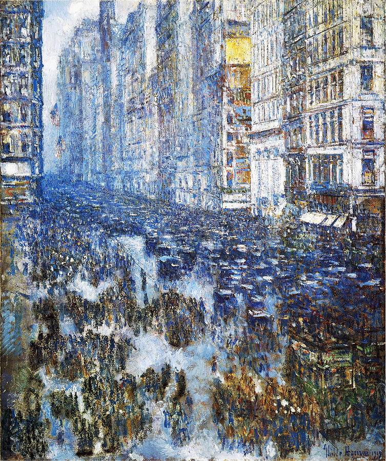 Fifth Avenue Photograph by Childe Hassam