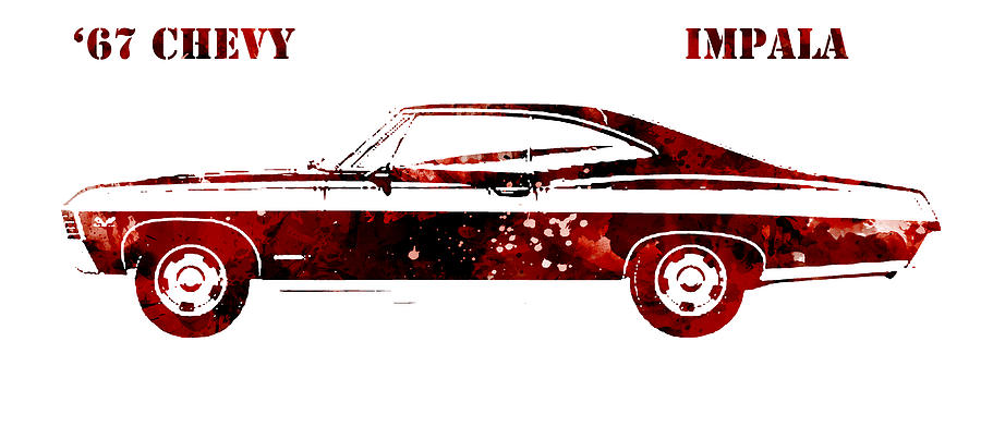 67 Chevy Impala #2 Digital Art by Patricia Lintner