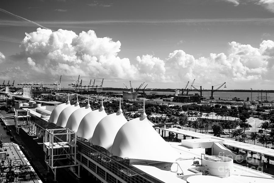 Port of Miami Cruise and Cargo Ship Terminal Photograph by Rene Triay FineArt Photos