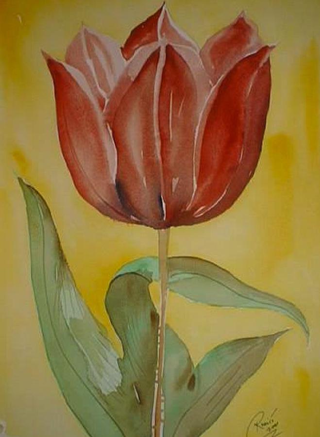 A Bloom for Molly #1 Painting by Roger Cummiskey