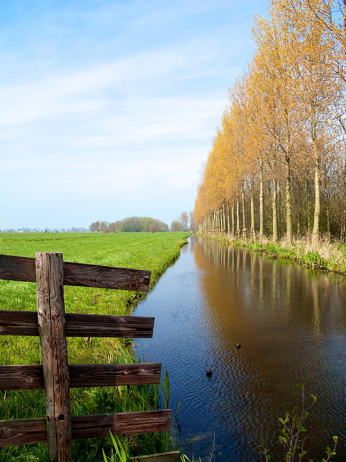 A Canal in Holland #1 Photograph by Cornelis Verwaal