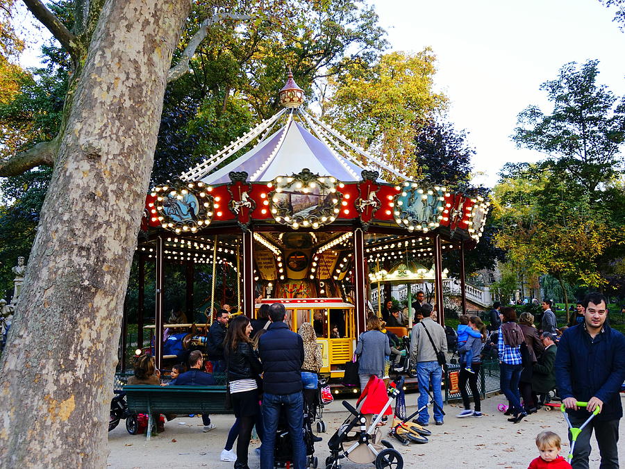 A Carousel In Parque Monceau In Paris France Photograph by Richard ...
