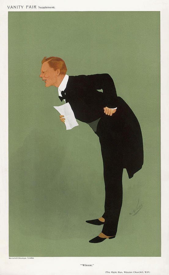 A Cartoon Depiction Of Winston Drawing by Mary Evans Picture Library ...