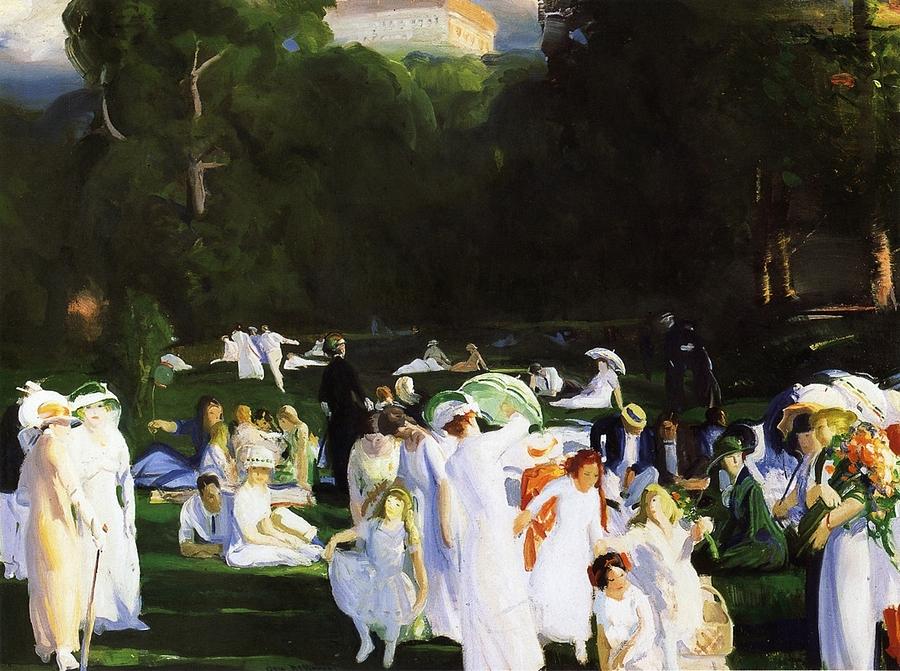 George Wesley Bellows Painting - A Day in June #1 by Celestial Images