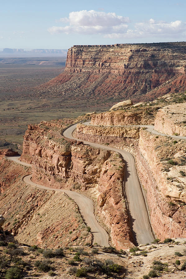 A Dirt Road A.k.a. The Moki Dugway #1 Photograph by Whit Richardson