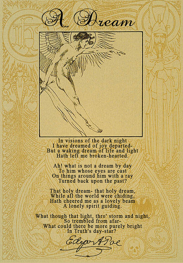 A Dream by Edgar Allan Poe #1 Digital Art by Scarebaby Design - Fine ...