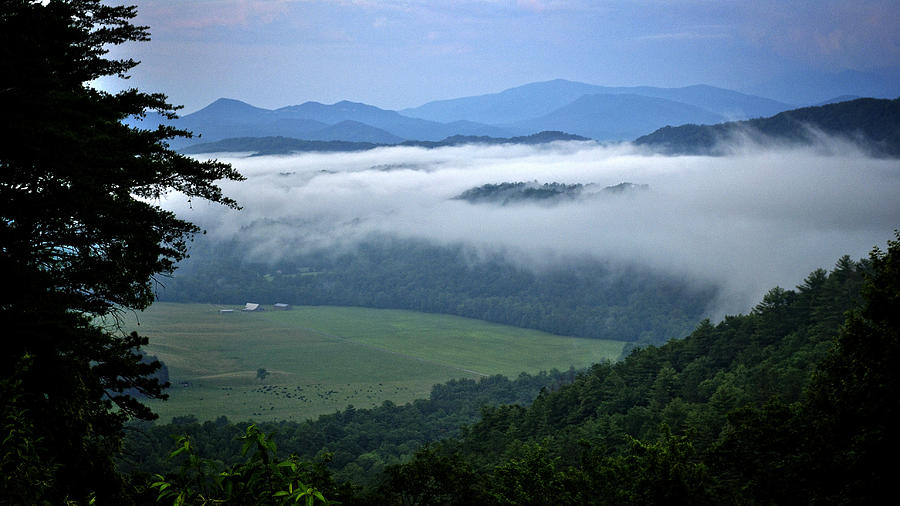 A Farm in the Smokies #1 Photograph by George Taylor