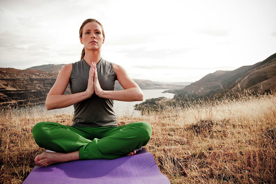 A Female Practicing Yoga Photograph By Jordan Siemens Fine Art America