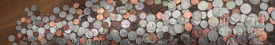 Coin Photograph - A large pile of coins #5 by Amy Cicconi