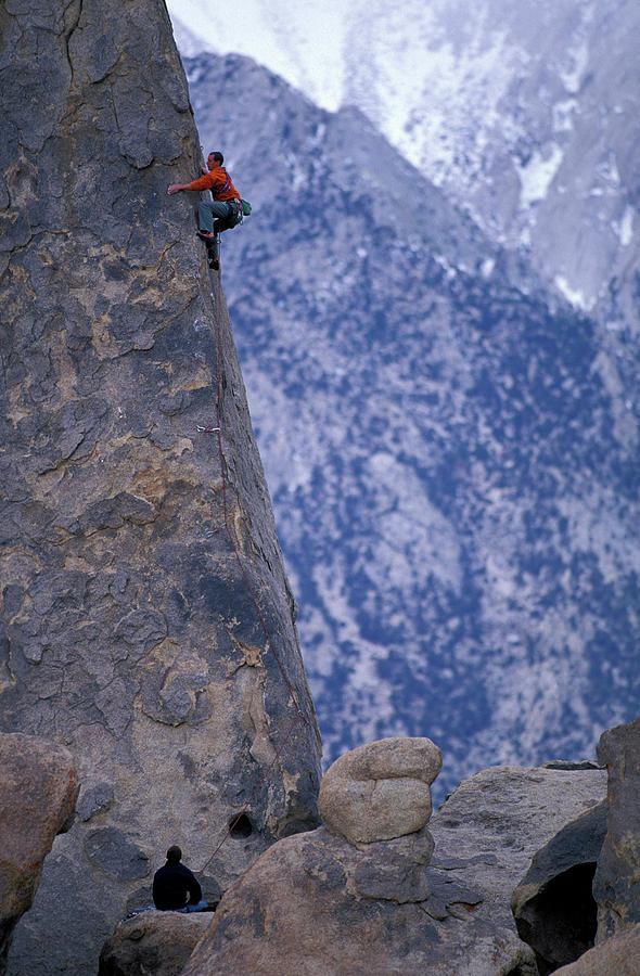 A Male Rock Climber In An Alpine Photograph By Corey Rich Fine Art America