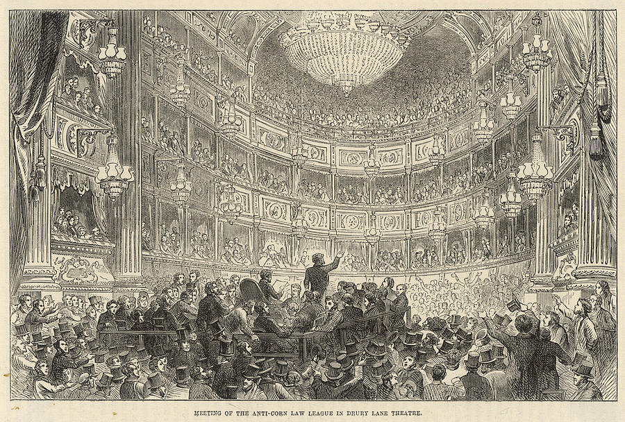 Anti Drawing - A Meeting Of The Anti-corn Law League by Mary Evans Picture Library Anti Drawing - A Meeting Of The Anti-corn Law League by Mary Evans Picture Library